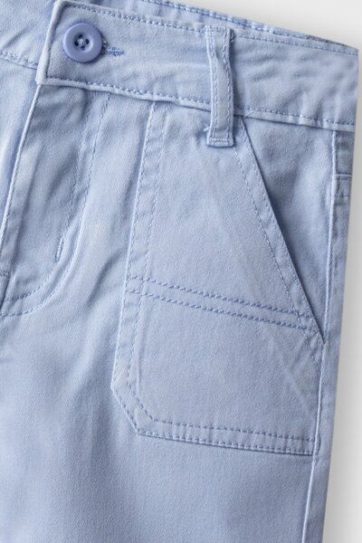 Boys Sky Blue Twill Shorts