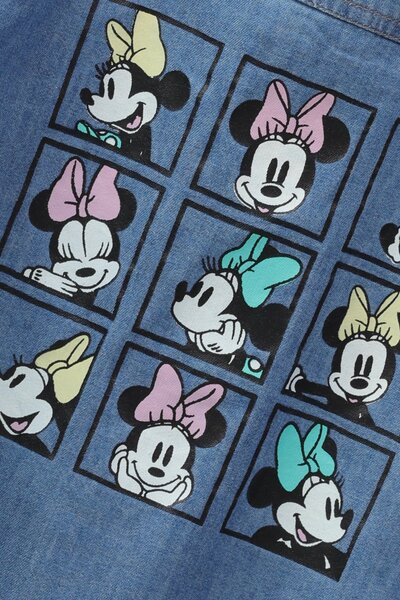 Playful Minnie Denim Top