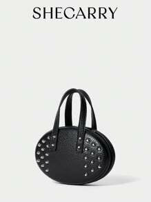 Shein - SHECARRY Ladies, Women Top Handle Bag ,Oval Bag