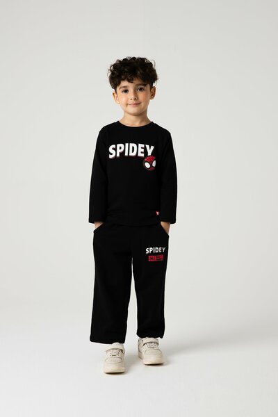 Boys Spidey Marvel Black Co-ord Set