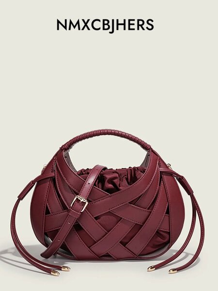 Shein - New Spring/Summer Hollow Decor Pocket Birdnest Handbag