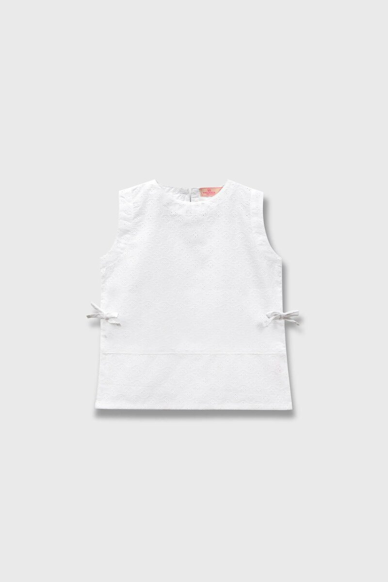 Elegant White Chikankari Top