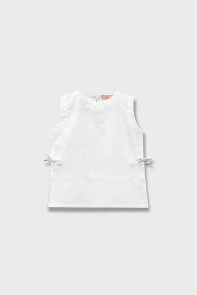 Elegant White Chikankari Top