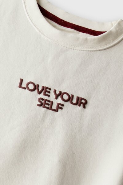Girls Self Love Drop Fleece Sweatshirt