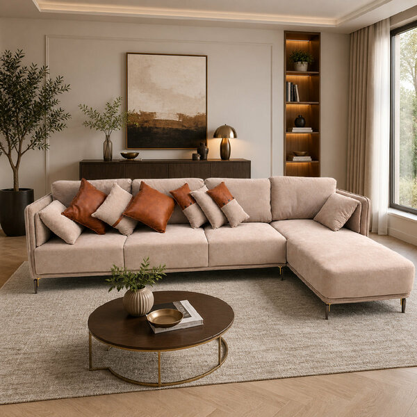 Clara L-Shaped Sofa | 7- Seater