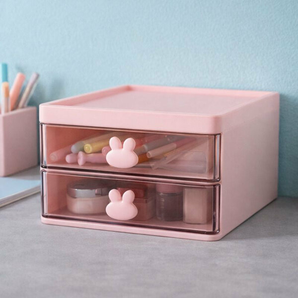 Layered Drawer Organizer – Multi-Layer Storage Box for Makeup & Accessories