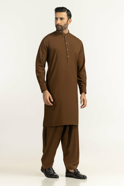 Regular Fit Embroidered Suits