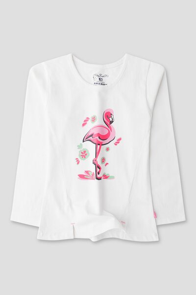 Flamingo White T-Shirt