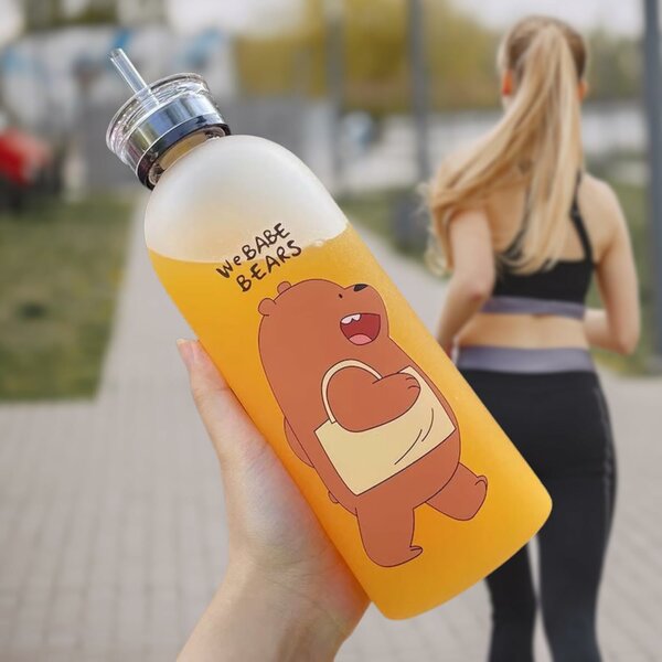 Home.Co - We Bare Bears Bottle 1000ml (Random Color)