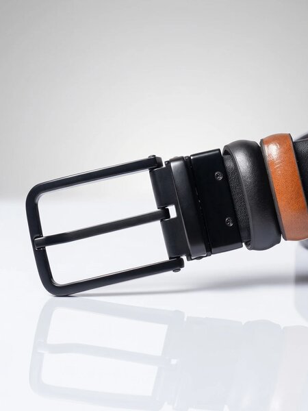 Black & Light Brown Reversible Belt (BELT-953)