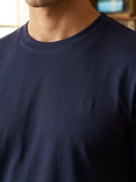 Navy Blue Basic T-Shirt (TEE-512)