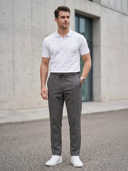 Grey Pintex Trouser (LT-60)
