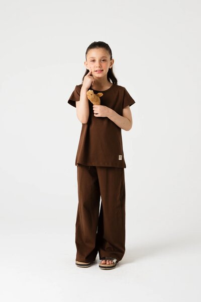 Girls Little Mocha Co-ord Set