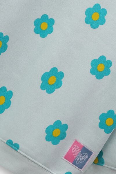 Girls Daisy Puff Fleece Sweatshirt