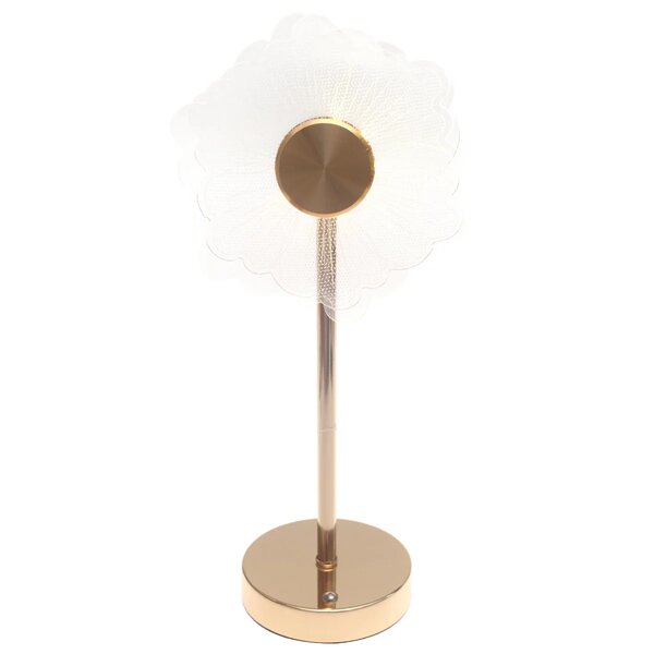 Console Piece Large Gold Decorative Table Lamp – 15 Inch Luxury Accent
