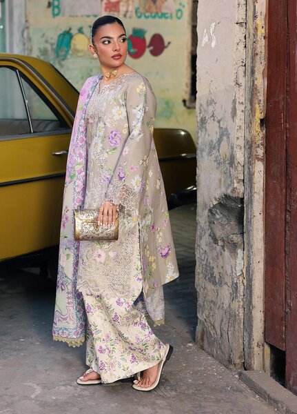Nissa by RajBari Unstitched Embroidered Viscose 3 Piece Suit RB26UNV D- 07 - Winter Collection