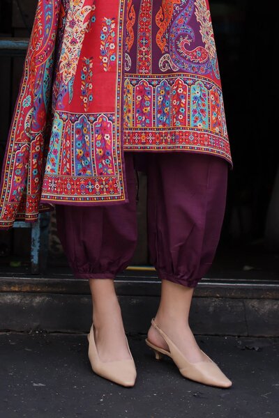 3 Piece Printed Khaddar Suit
