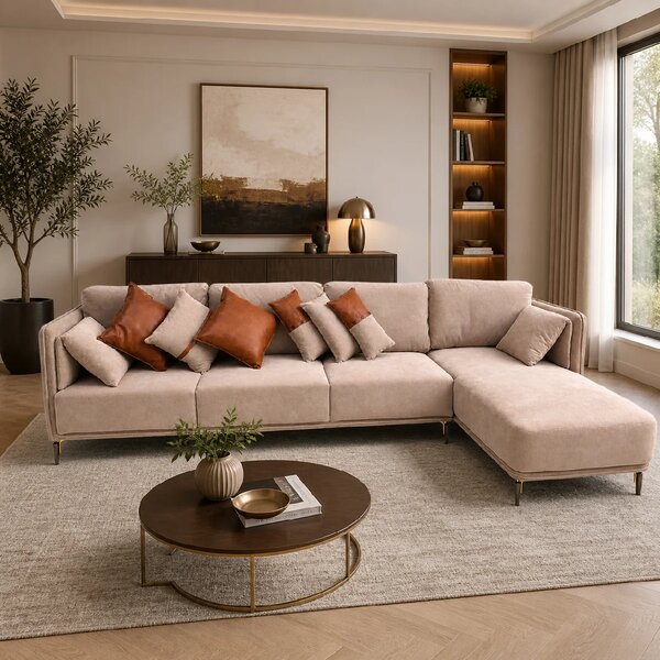 Clara L-Shaped Sofa | 7- Seater