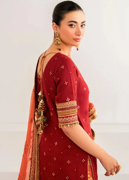 Chantelle by Baroque Unstitched Embroidered Chiffon 3 Piece Suit BQ26UFC UF-698 - Festive Collection