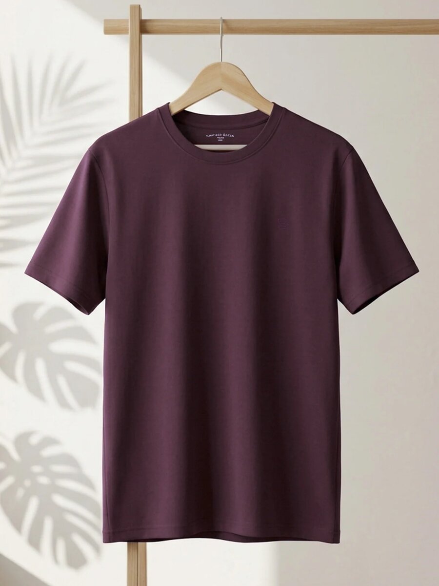 Maroon Basic T-Shirt (TEE-511)