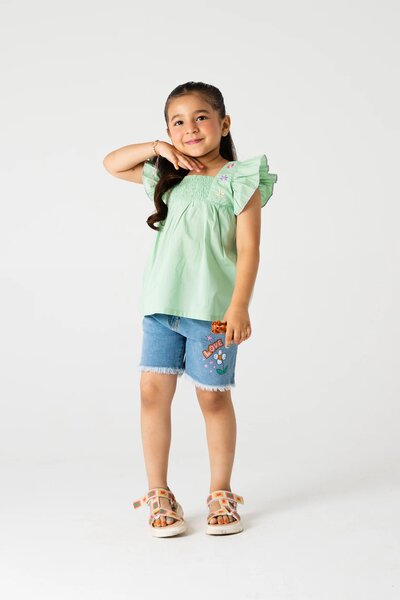 Pistachio Petal Cotton Top