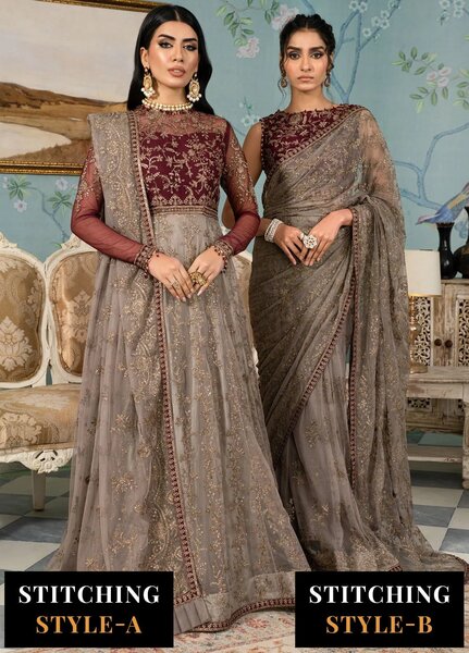 Afsanah by Zarif Embroidered  Suits Unstitched 3 Piece ZR25UF ZAF 01 Zohra - Formals Collection