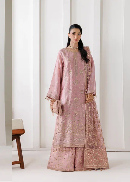La Ruhe By Alizeh Fashion Unstitched Embroidered Sheesh Silk 3 Piece Suit AF26URW AF-CH-2269-LAMIYA - Wedding Collection