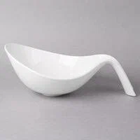 Bowl with Handle – White