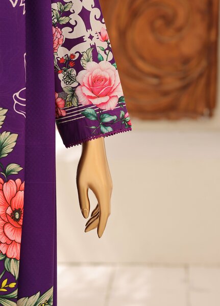Hz Textiles Unstitched Printed Viscose Linen 3 Piece Suit HZ26ULW LW-5067 - Winter Collection