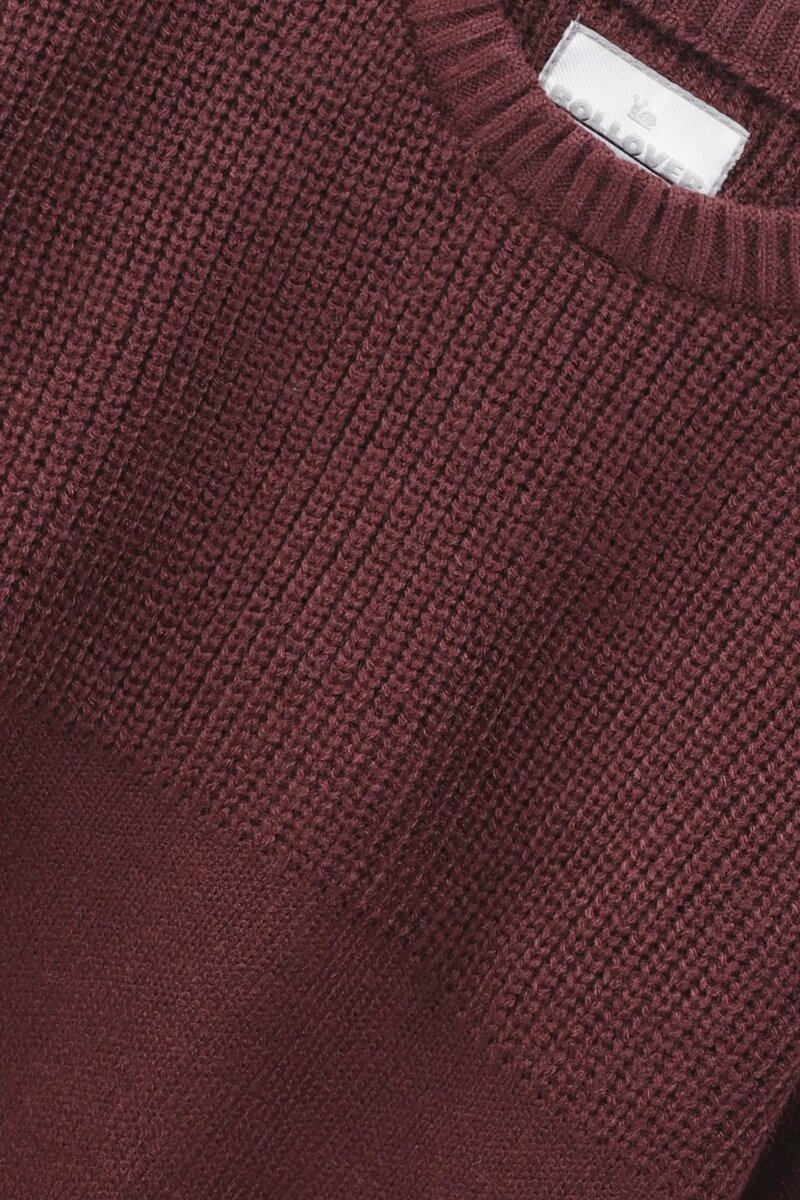 Boys Solid Brown Sweater