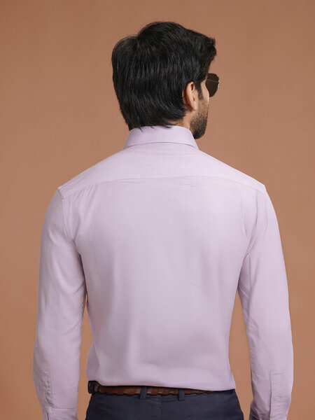 Light Purple Plain, Cutaway Collar, Elite Edition, Men’s Formal Shirt (FS-2469)
