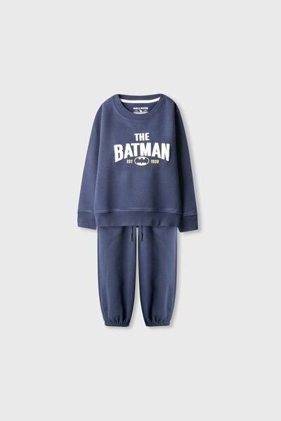 Boys Navy Batman Fleece Co-ord Set