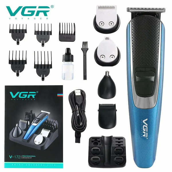 VGR - V-172 Professional Grooming Kit with 120 Min Runtime