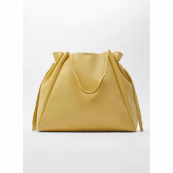 Zara Side Knot Gathered Shopper Bag
