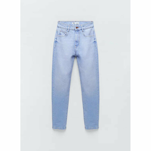 Zara- Z1975 Mom Jeans- Faded blue