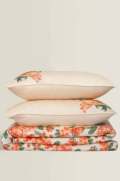 Peach Fuzz T-300 Quilt Cover Set