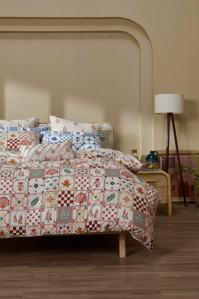 Marine Tiles T-150 Quilt Cover Set