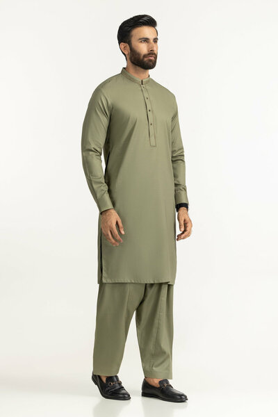 Regular Fit Embroidered Suits
