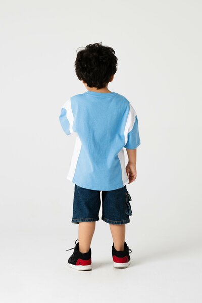 Boys Football Field Drop Tee