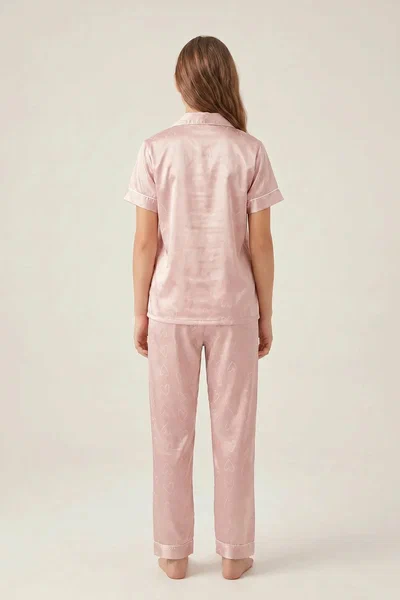 BLS - Be My Love Satin Pajama Set - Pink