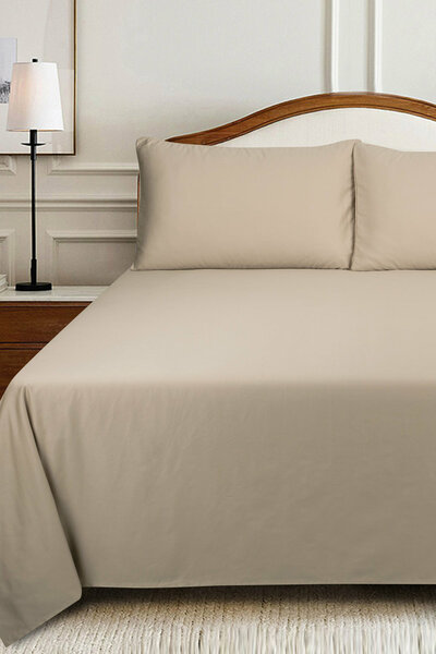 Beige T-400 Dyed sheet set