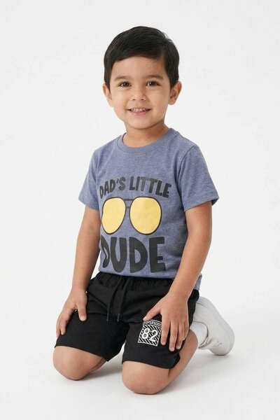 Boy's Dad's Little Dude Twin Set