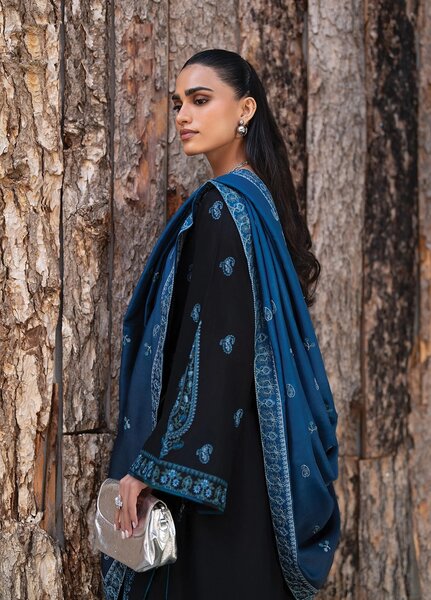 Extended Stay by Xenia Formals Unstitched Embroidered Khaddar 3 Piece Suit XE26UES 06-Simorah - Winter Collection