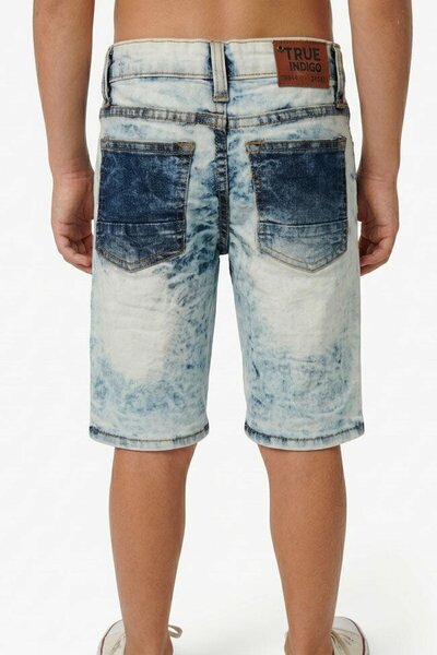 TI Boy's Acid Wash Distressed Denim Shorts
