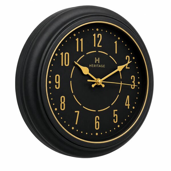 Heritage Vintage Wall Clock – 15 Inch Plastic Frame