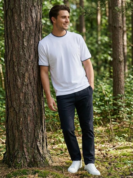 White Basic T-Shirt (TEE-505)