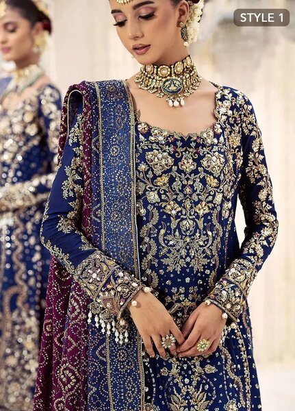 Aik Atelier Embroidered Silk Suits Unstitched 3 Piece AIK25EF Vl2 Look 05 - Formals Collection