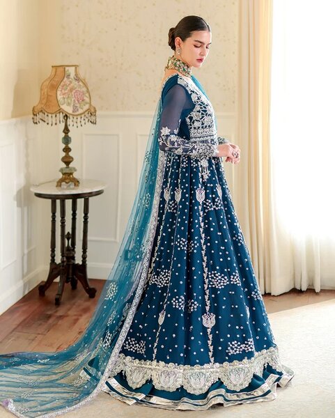Whispers of Grace by Roheenaz Unstitched Embroidered Chiffon 3 Piece Suit RN26UWG Marcella RUNCH260202 - Wedding Collection