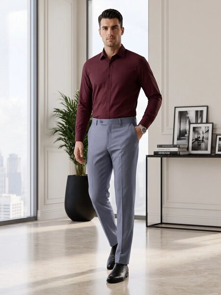 Ash Grey Executive Formal Dress Pant (FDT-459)