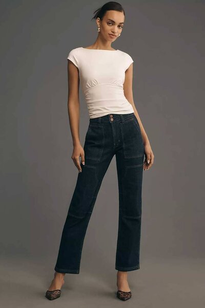 PC Women's Mid-Rise Relaxed-Leg Denim
